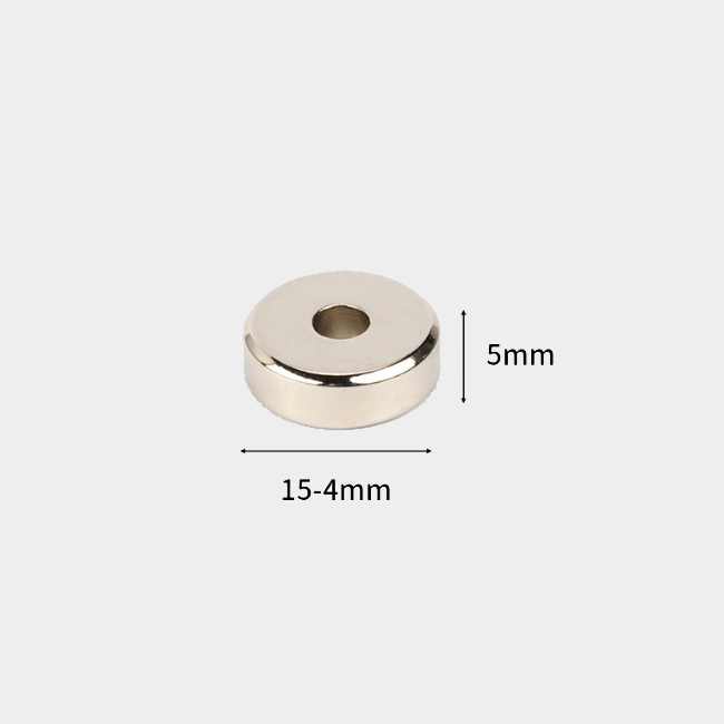 15mm ndfeb magnet with straight hole 4mm 15x4x5mm