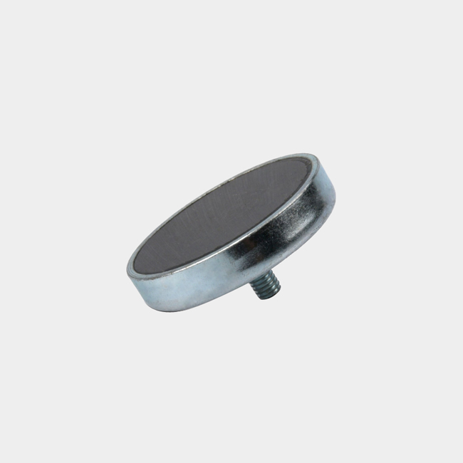 Disc Ferrite Pot Magnet with External Thread D10-50MM