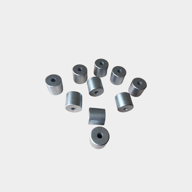 Diametrically magnetized cylindrical magnet with hole 18x5x17.5mm