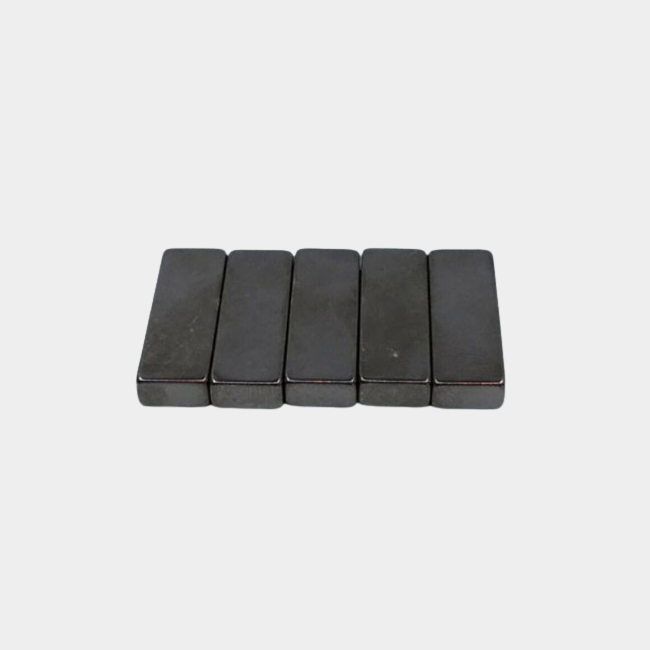 5mm thick black nickel coated magnet length 30mm x width 10mm