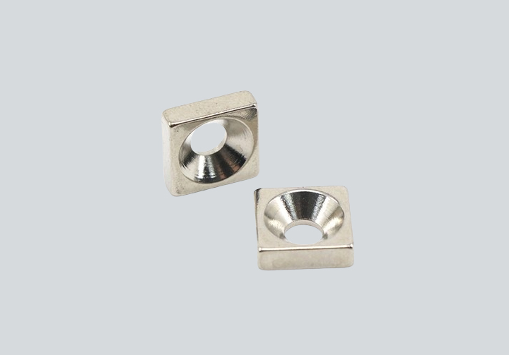 square countersunk hole magnets