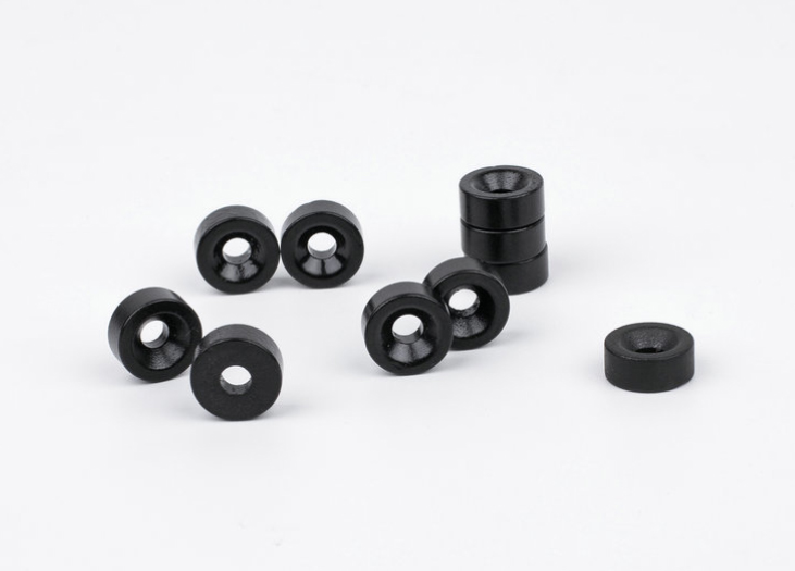 Black epoxy countersunk magnet ring
