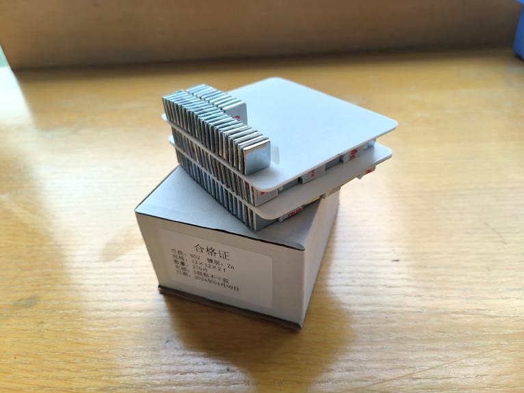 Rare earth square magnets with self-adhesive backing