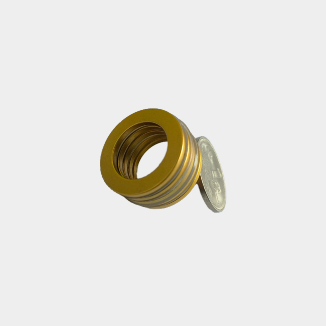 N52 gold plated neodymium magnets ring OD 26.5mm t