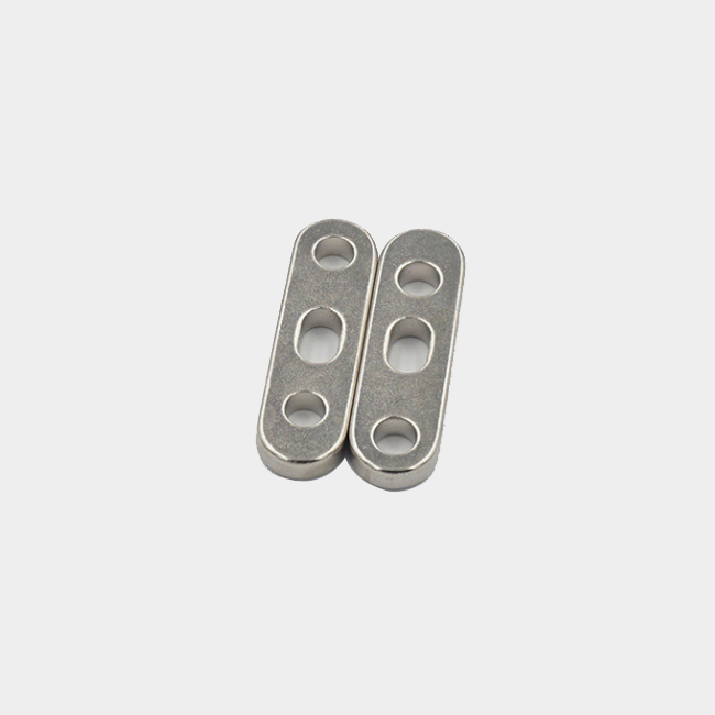 Customized Shaped Oval Neodymium Magnets With Hole