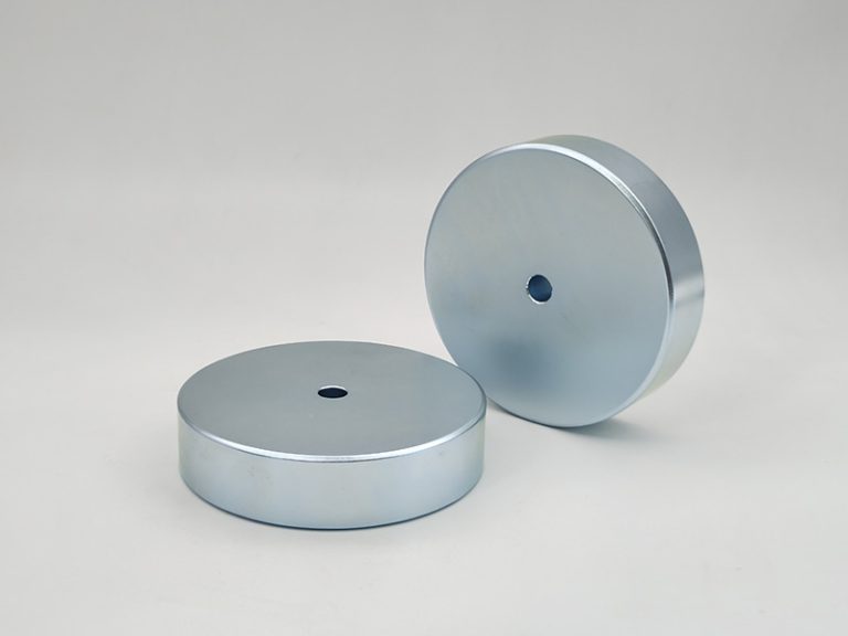 Round rare earth magnets with a small hole in the center