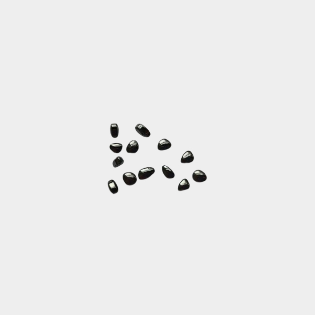 Y10 weakly magnetism black ferrite small stone for decompression