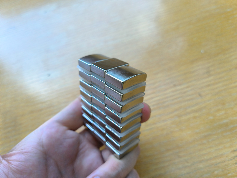 Physical Sample Image of Arc-Shaped Bread-Loaf Block Magnets for Electric Motors