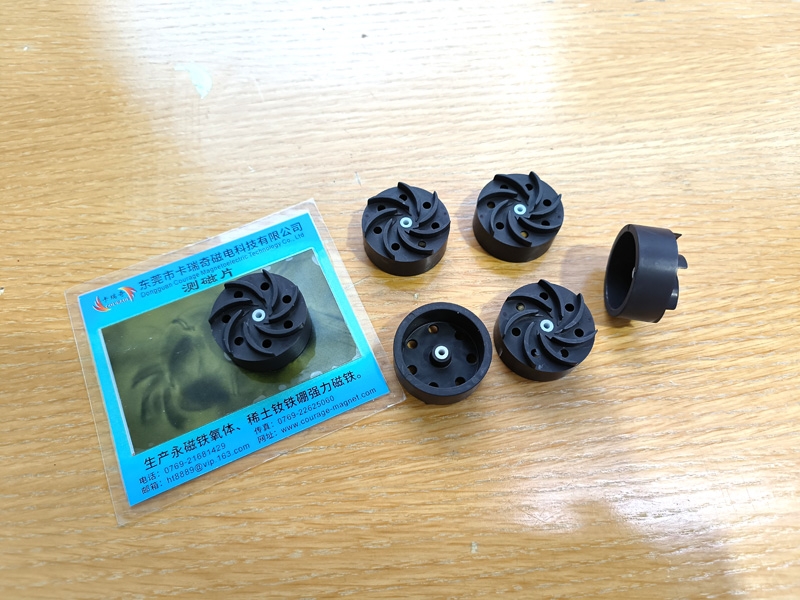 32.6 x 27 x 15.4 mm injection-molded ferrite impeller rotor magnet