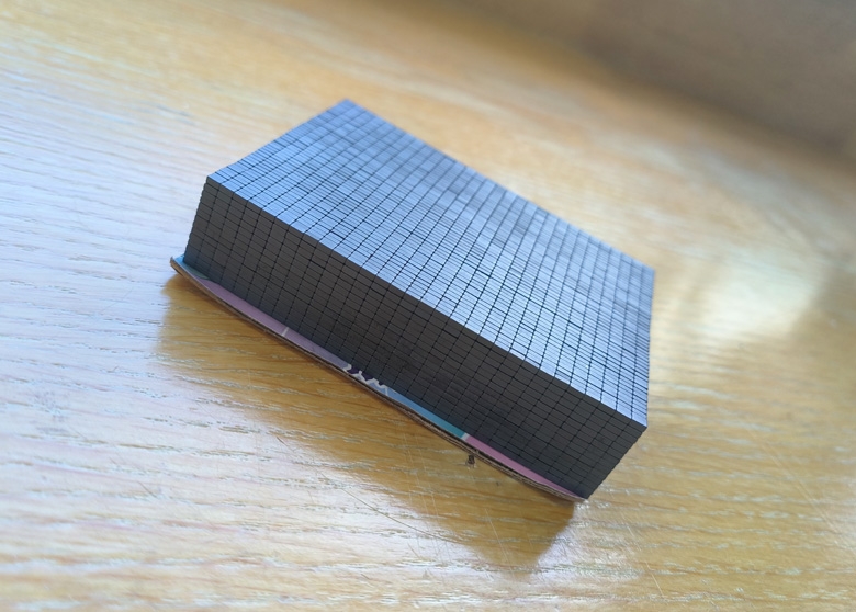 1.4 x 1.4 x 3 mm ultra small sintered ferrite blocks