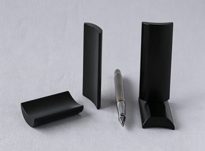 Epoxy-coated neodymium arc magnets