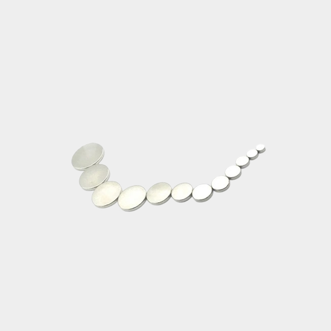 Diametrically Magnetized Disc Magnets 2.5mm Thick For Enco