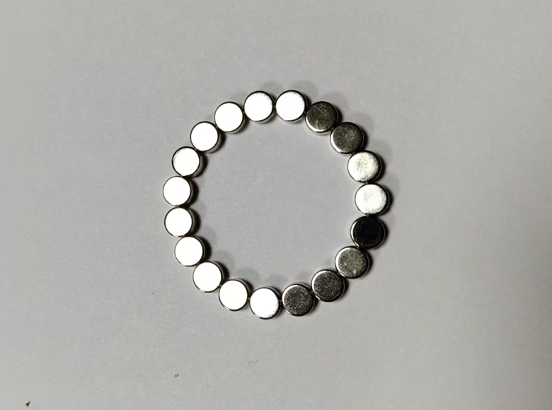 Diameter magnetized circular magnet, 2.5mm thick