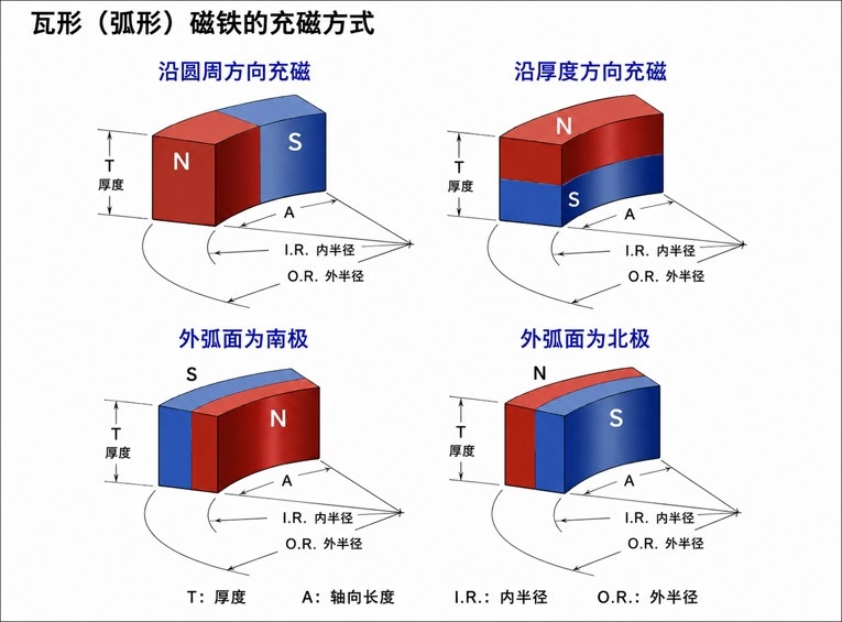 Magnetisation Methods and Magnetic Pole Distribution for Arc Magnets Magnetisation Methods and Magnetic Pole Distribution for Arc Magnets
