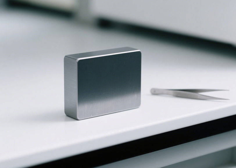 Sintered neodymium-iron-boron (NdFeB) magnet blocks